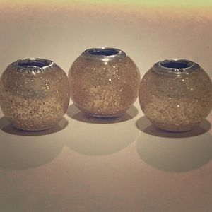 Pandora Charm Golden Glitter